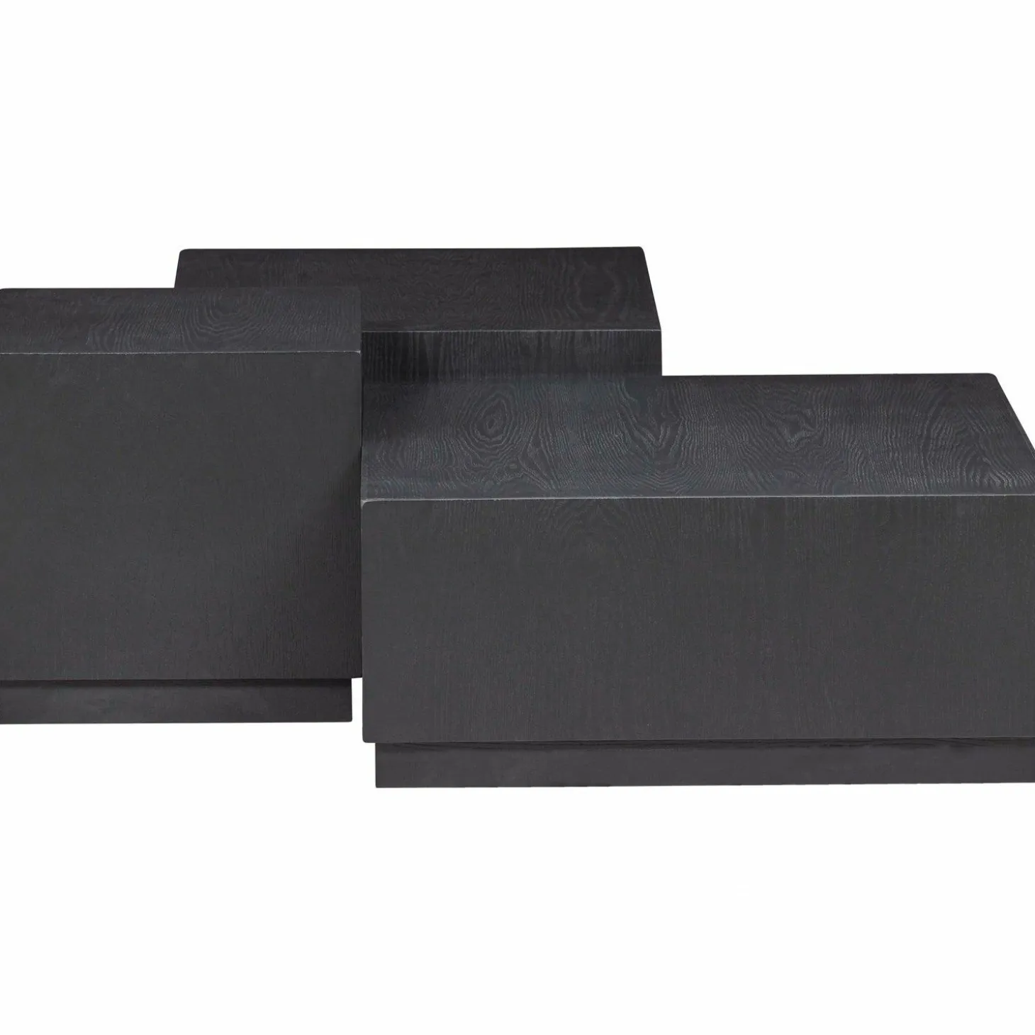 Salontafel Pim Essen Set van 3 stuks zwart - Loft24.nl