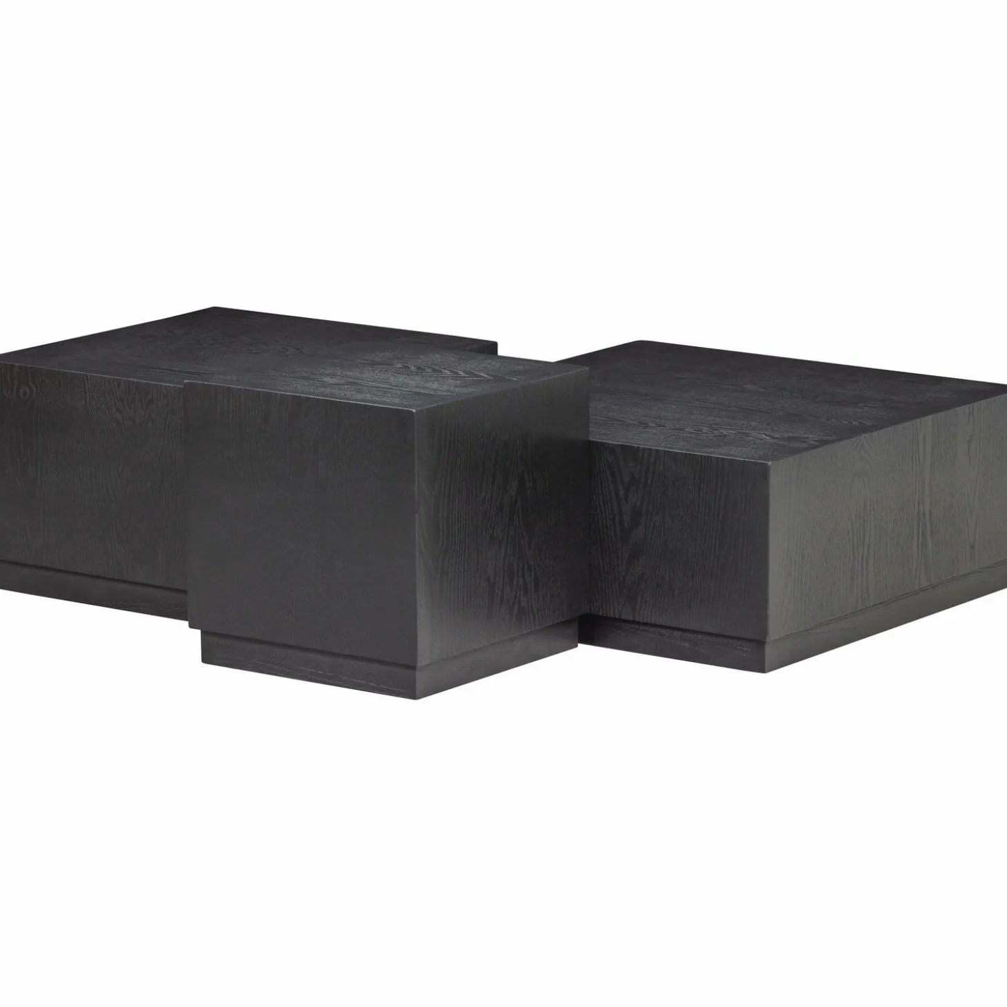 Salontafel Pim Essen Set van 3 stuks zwart - Loft24.nl