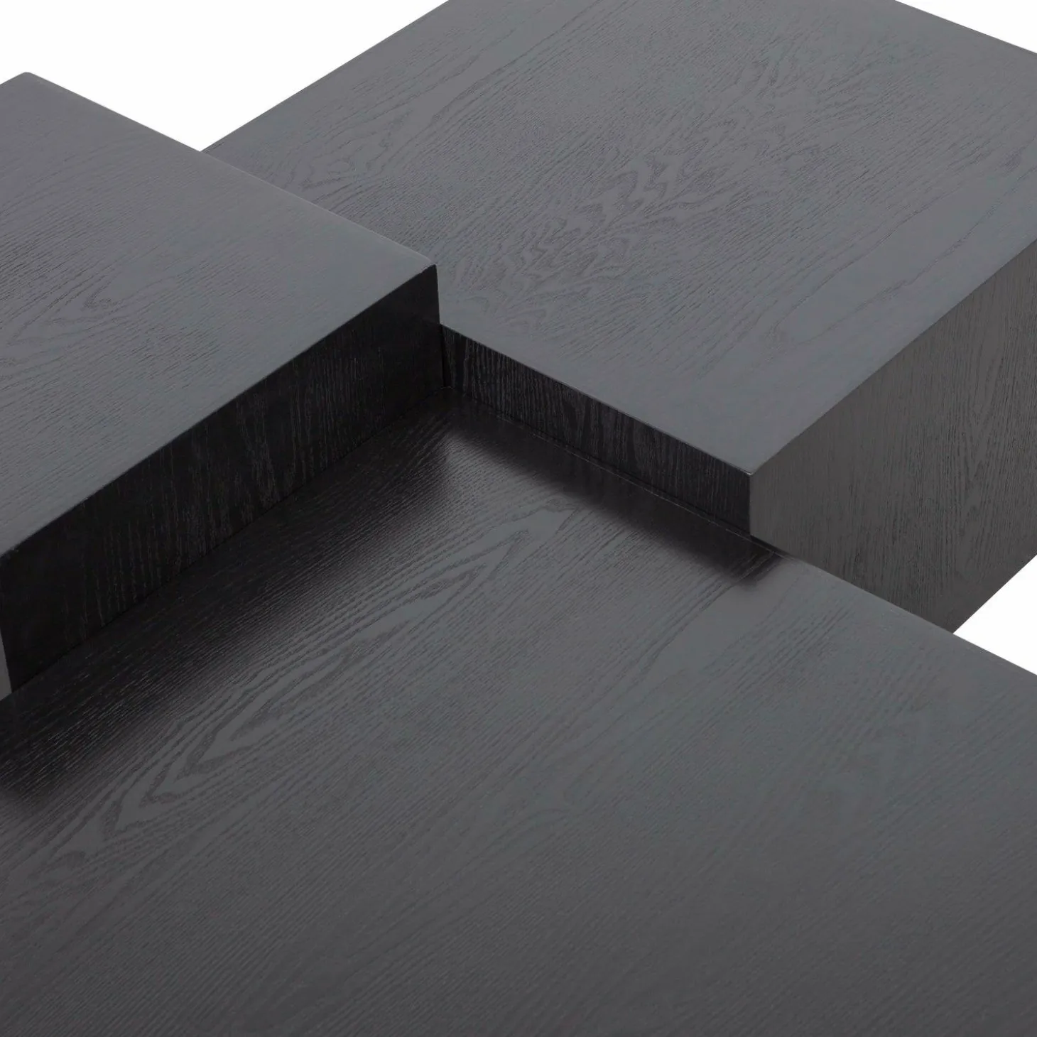 Salontafel Pim Essen Set van 3 stuks zwart - Loft24.nl