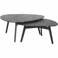 Salontafel Riley Glas - Set van 2 stuks - Loft24.nl