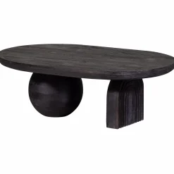 Salontafel Steppe Mangohout 110 x 72cm zwart - Loft24.nl