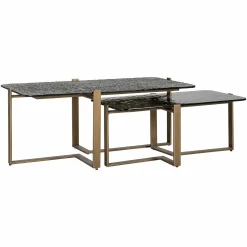 Salontafel Sterling Glas - Set van 2 stuks - Loft24.nl
