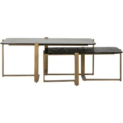 Salontafel Sterling Glas - Set van 2 stuks - Loft24.nl