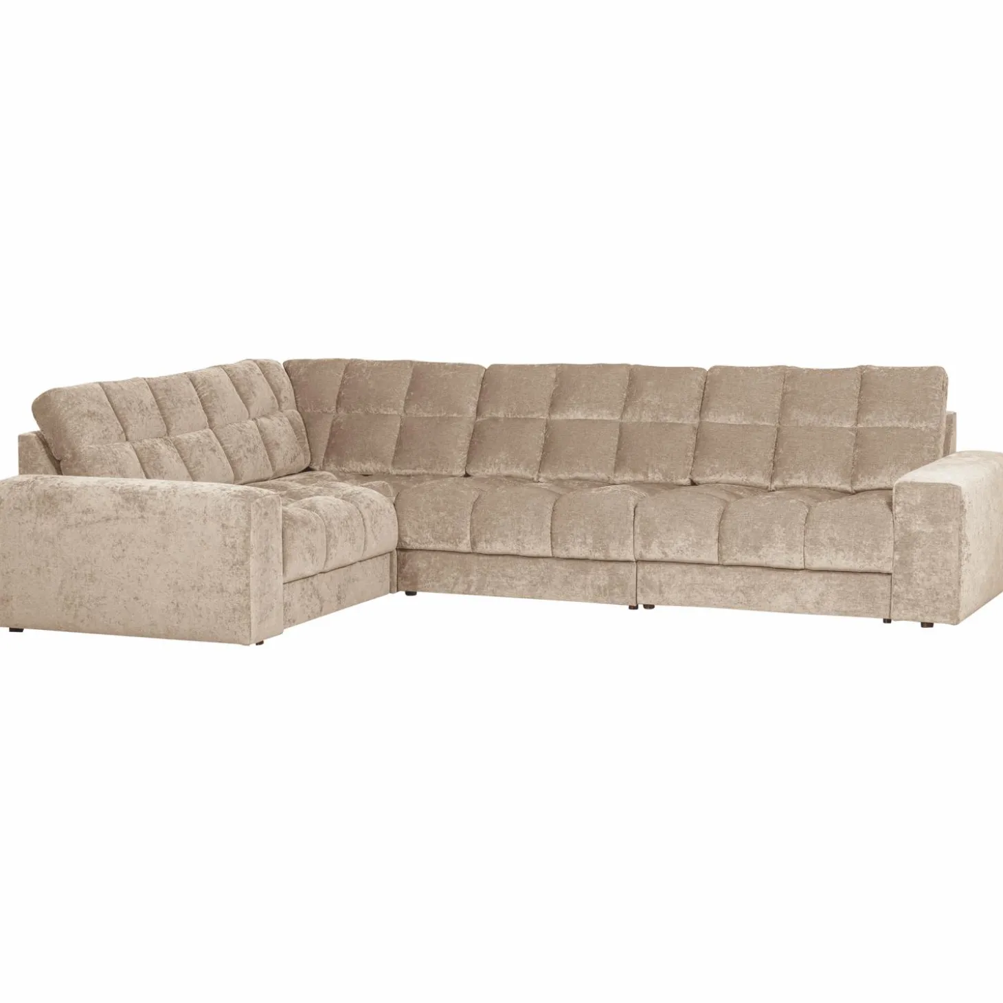 Second date hoekbank links vintage nougat - Loft24.nl