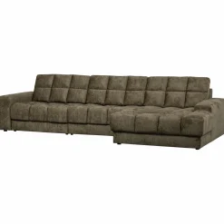 Second date Loungebank rechts structure velvet bonsai - Loft24.nl