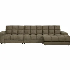 Second date Loungebank rechts structure velvet bonsai - Loft24.nl