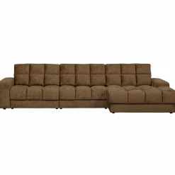 Second date Loungebank rechts structure velvet brass - Loft24.nl