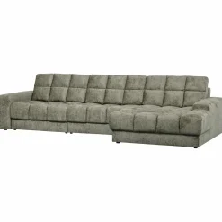 Second date Loungebank rechts structure velvet frost - Loft24.nl