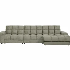Second date Loungebank rechts structure velvet frost - Loft24.nl