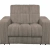 Second Date loveseat Grove ribstof 103 x 99 cm - Mud - Loft24.nl