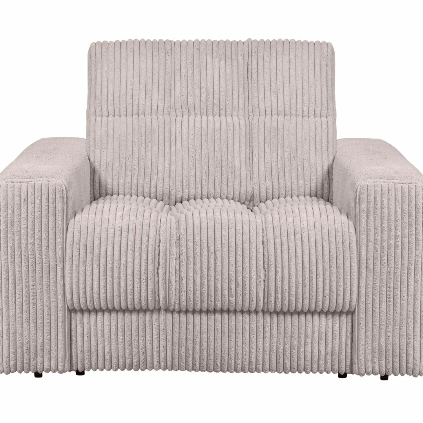 Second Date loveseat Grove ribstof 103 x 99 cm - Naturel - Loft24.nl