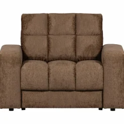 Second Date loveseat structure velvet 103 x 99 cm - Brass - Loft24.nl