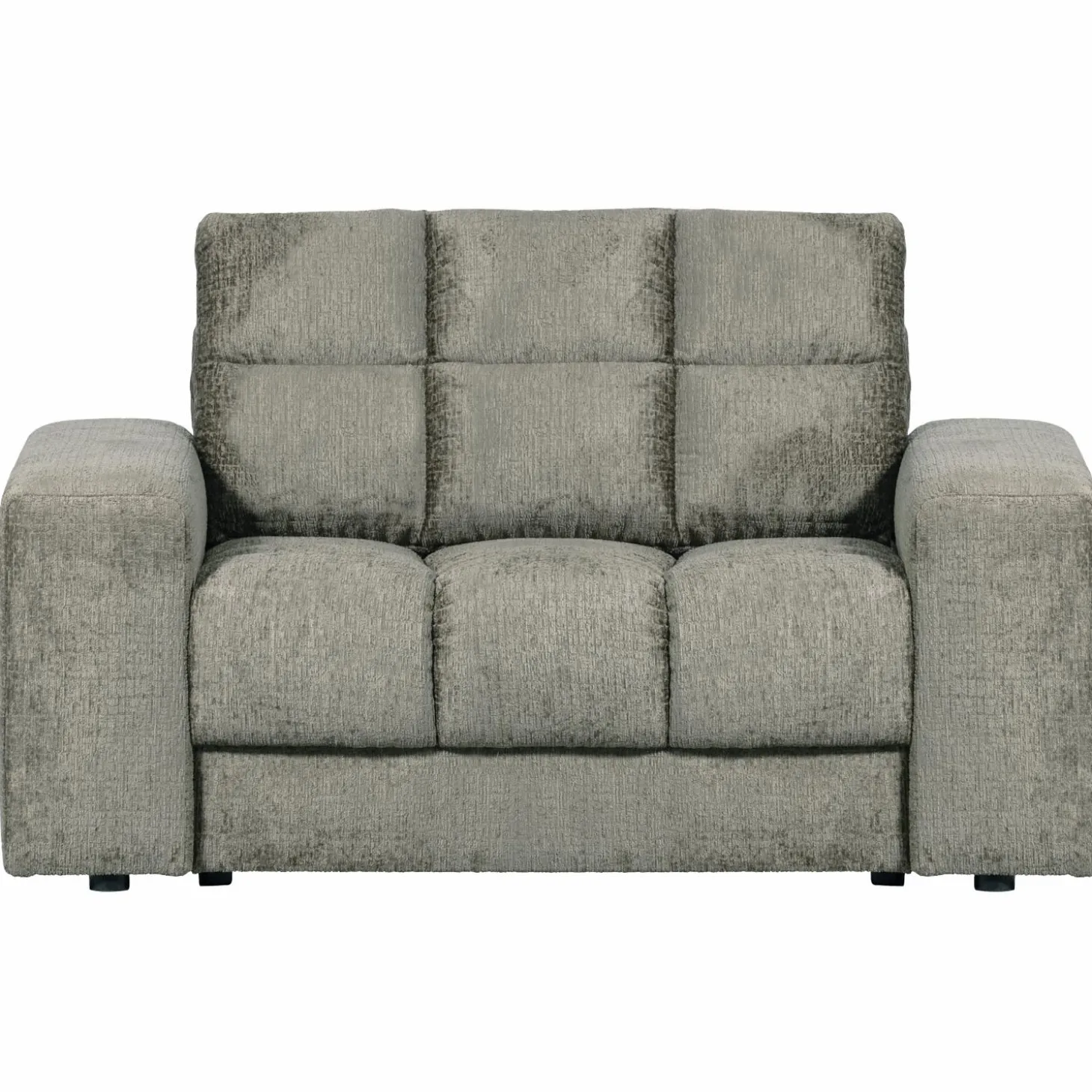 Second Date loveseat structure velvet 136 x 101 cm - frost - Loft24.nl