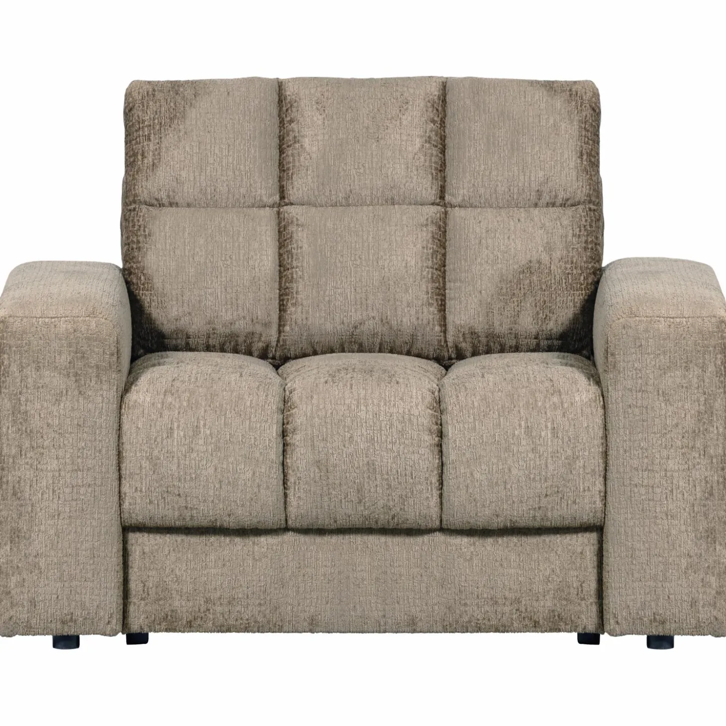 Second Date loveseat structure velvet 103 x 99 cm - Wheatfield - Loft24.nl