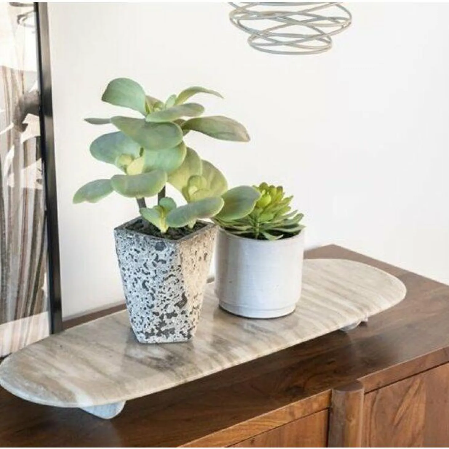 Serveerplank Blanch Marmer 70 x 23 cm - Loft24.nl