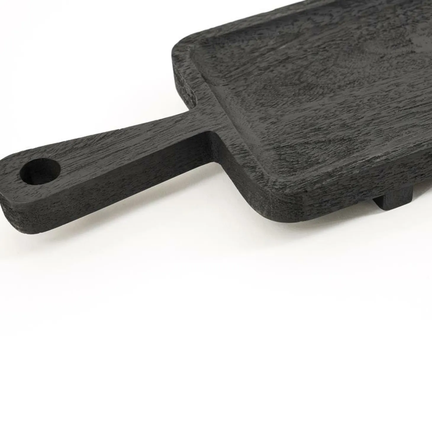 Serveerplank Plancha Mangohout 74 cm - Zwart - Loft24.nl