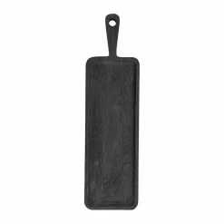 Serveerplank Plancha Mangohout 60 cm - Zwart - Loft24.nl