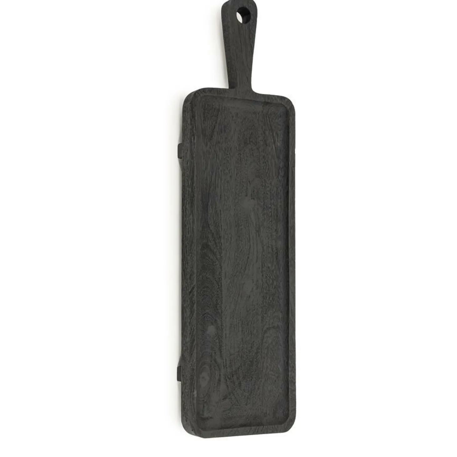 Serveerplank Plancha Mangohout 60 cm - Zwart - Loft24.nl