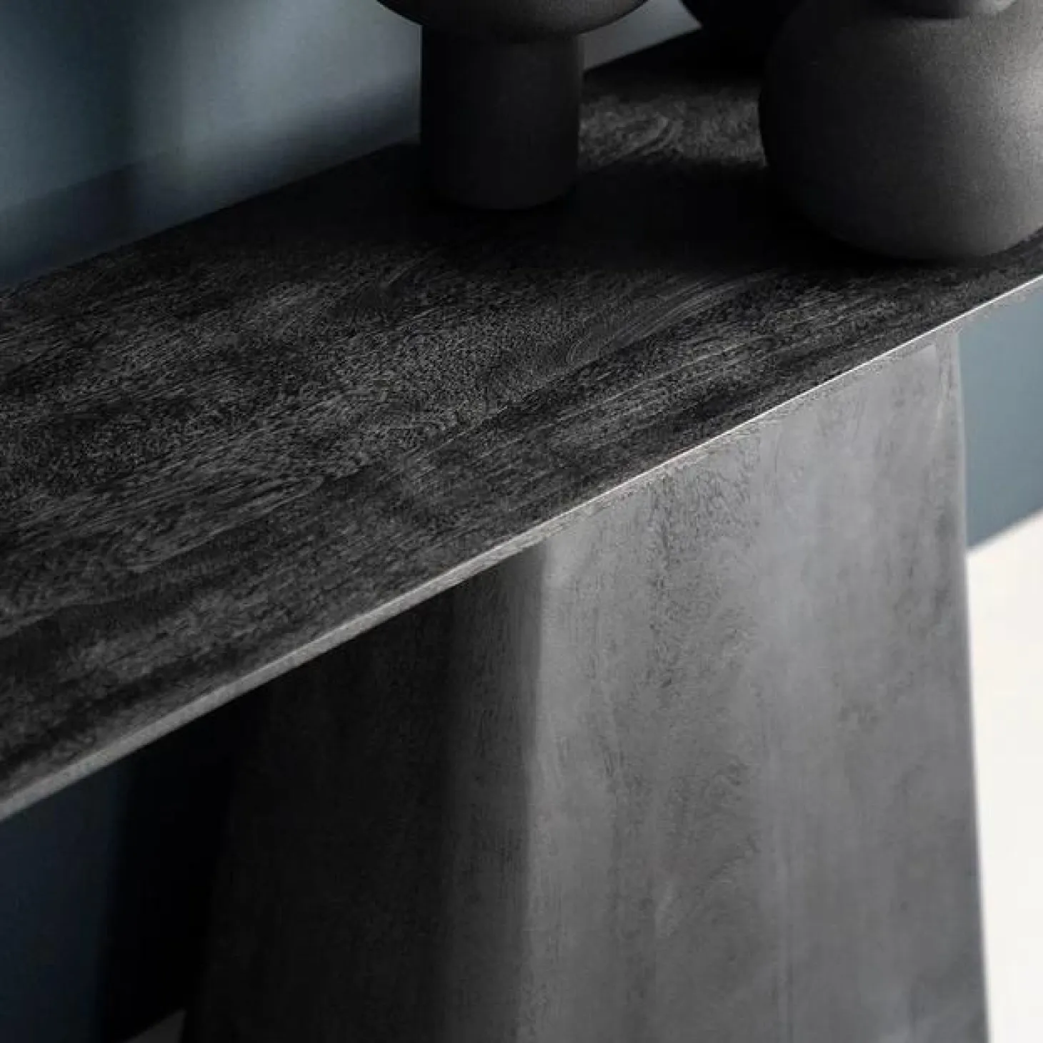 Sidetable Aron Mangohout - Zwart 180 cm - Loft24.nl