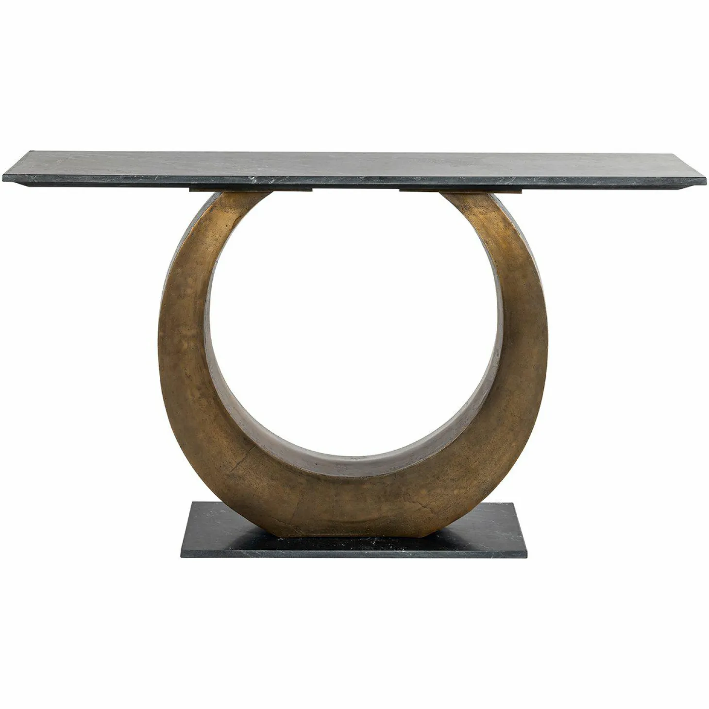 Sidetable Luna Marmer 140 cm - Goud - Loft24.nl