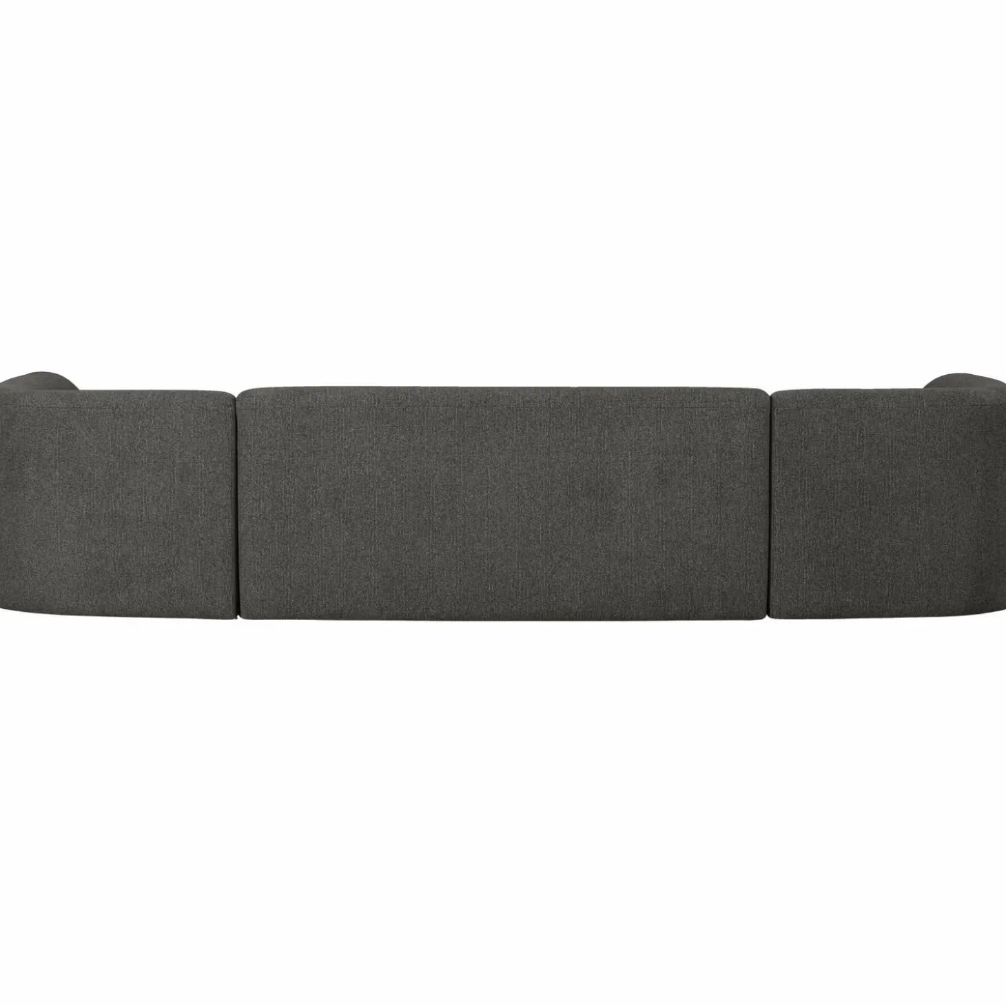 Sloping u-vorm bank grijs/zwart melange - Loft24.nl