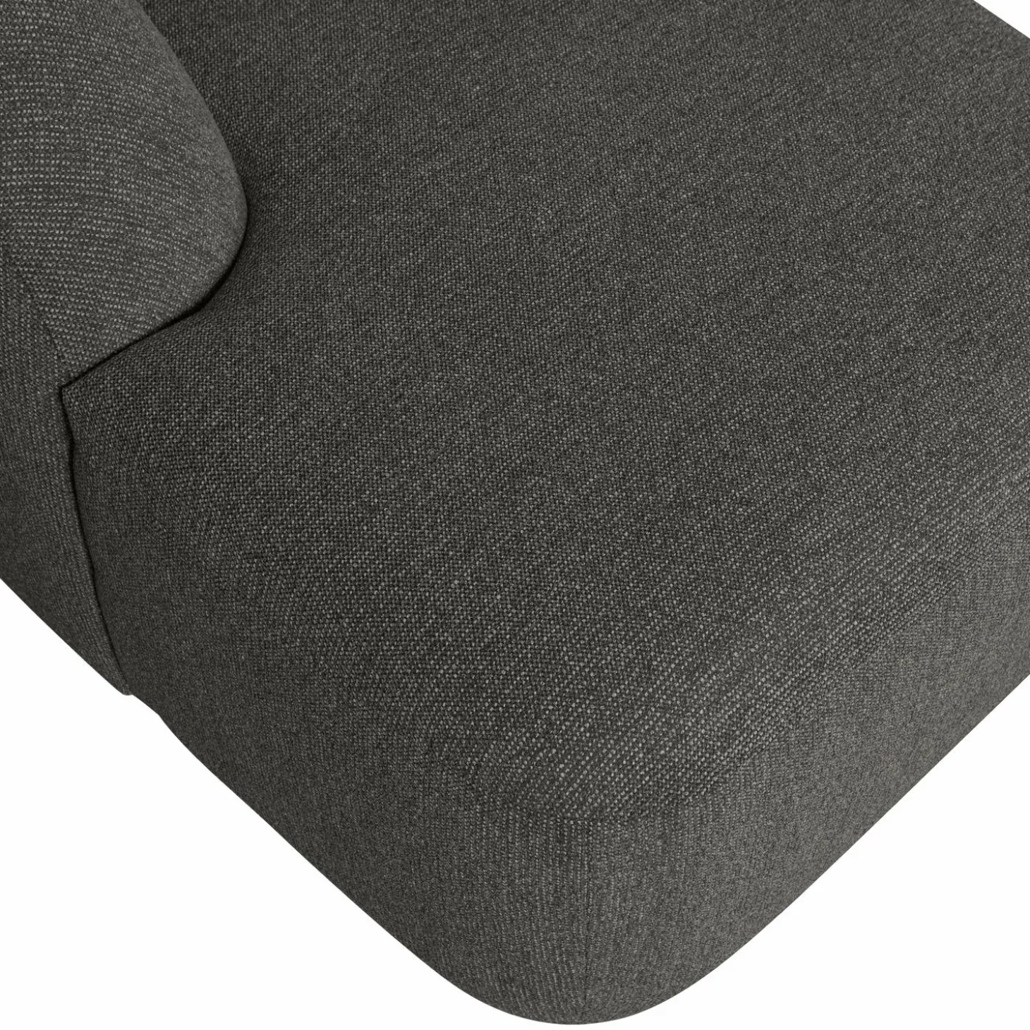 Sloping u-vorm bank grijs/zwart melange - Loft24.nl