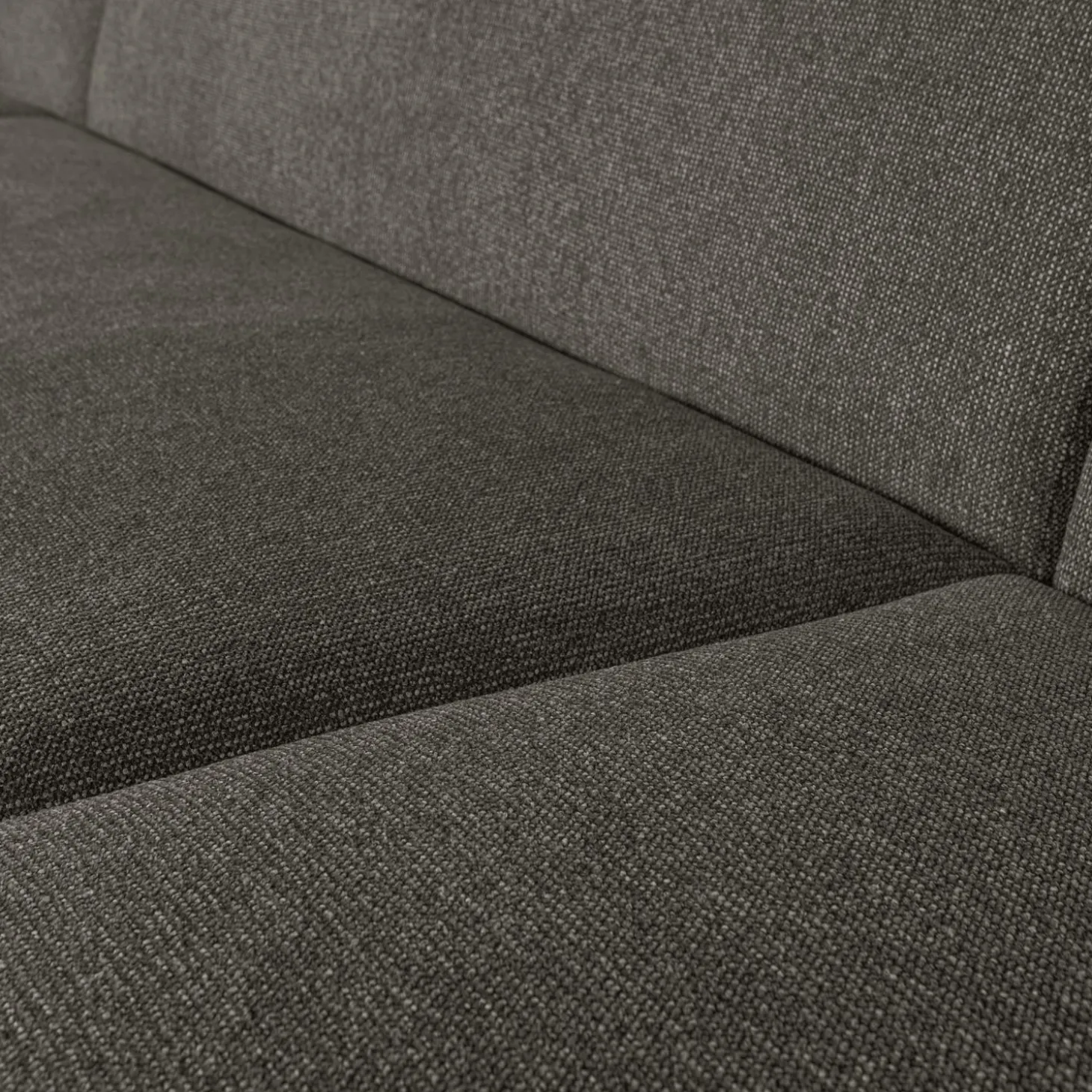 Sloping u-vorm bank grijs/zwart melange - Loft24.nl