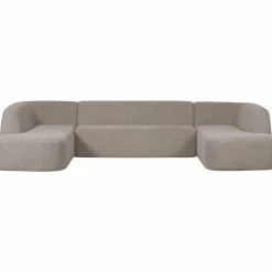 Sloping u-vorm bank off white melange - Loft24.nl