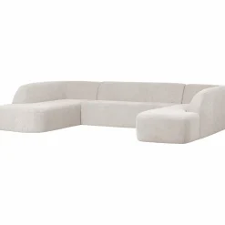 Sloping u-vorm bank pearl melange - Loft24.nl