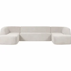 Sloping u-vorm bank pearl melange - Loft24.nl