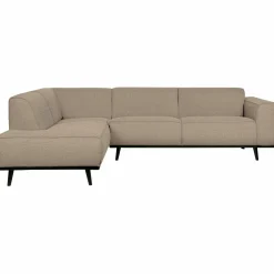 Statement hoekbank links boucle beige - Loft24.nl