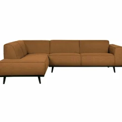 Statement hoekbank links boucle butter - Loft24.nl