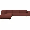 Statement hoekbank links boucle chestnut - Loft24.nl