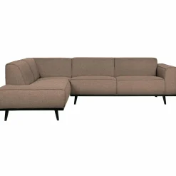 Statement hoekbank links boucle nougat - Loft24.nl