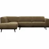 Statement hoekbank links platte brede rib rock - Loft24.nl