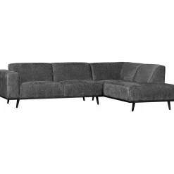 Statement hoekbank rechts structure velvet mountain - Loft24.nl