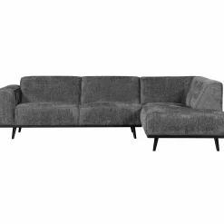 Statement hoekbank rechts structure velvet mountain - Loft24.nl