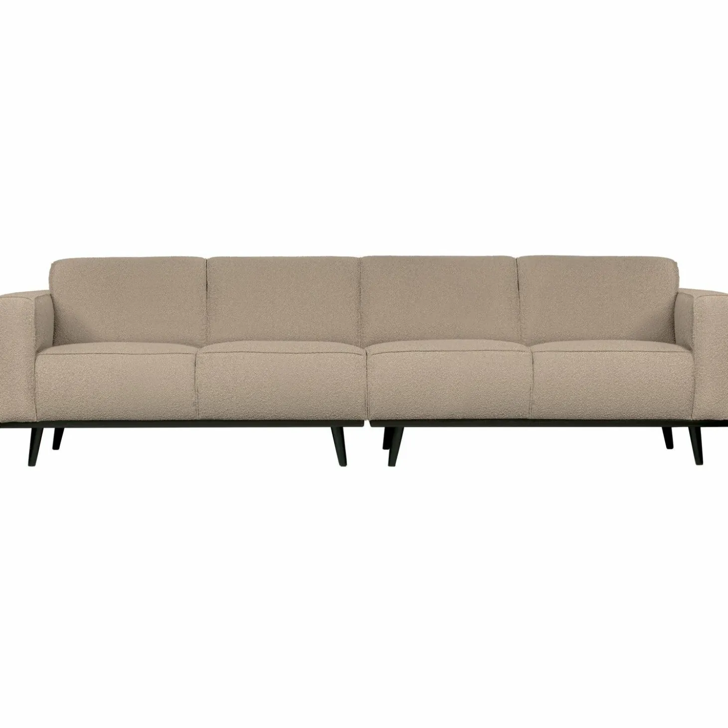 Statement 4-zits bank 280 cm boucle beige - Loft24.nl