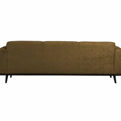 Statement 3-zits bank 230 cm structure velvet brass - Loft24.nl