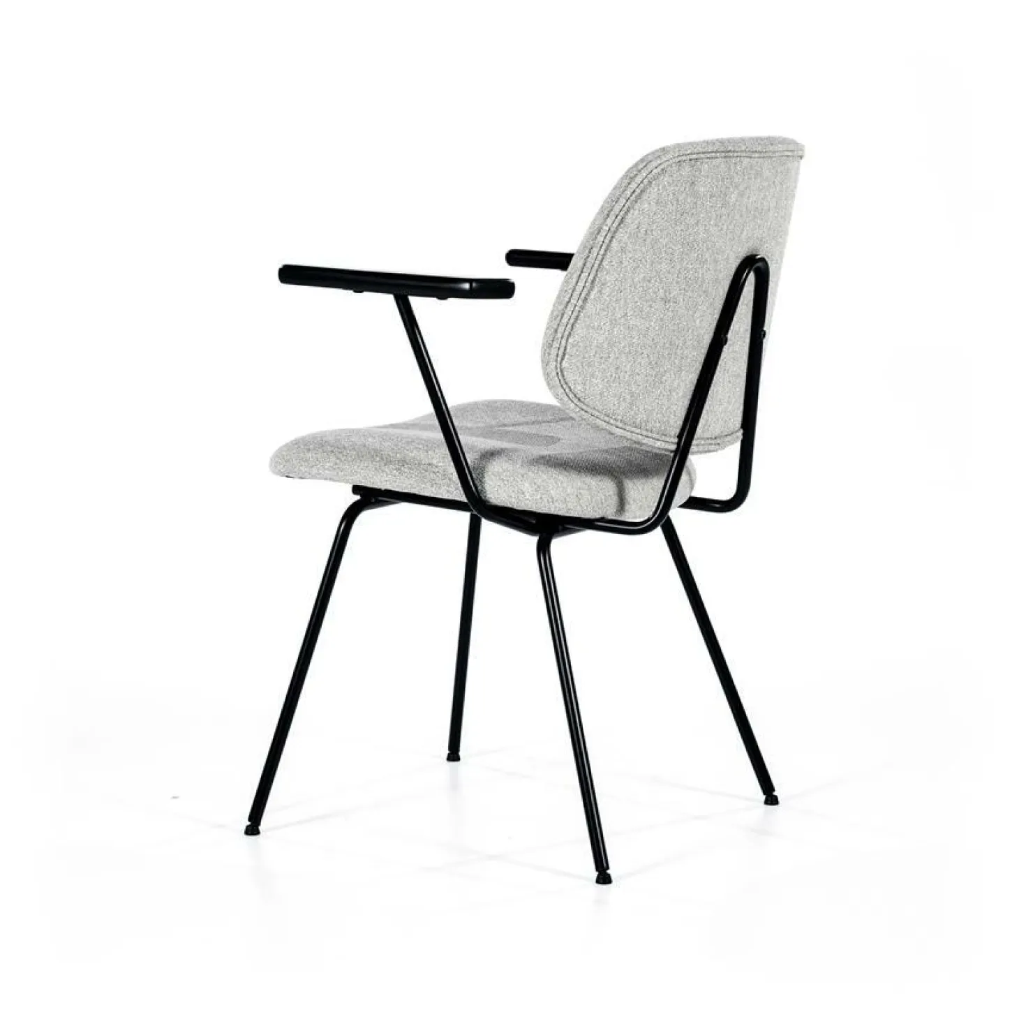 Stoel Lynn met armleuning - Grijs - Loft24.nl
