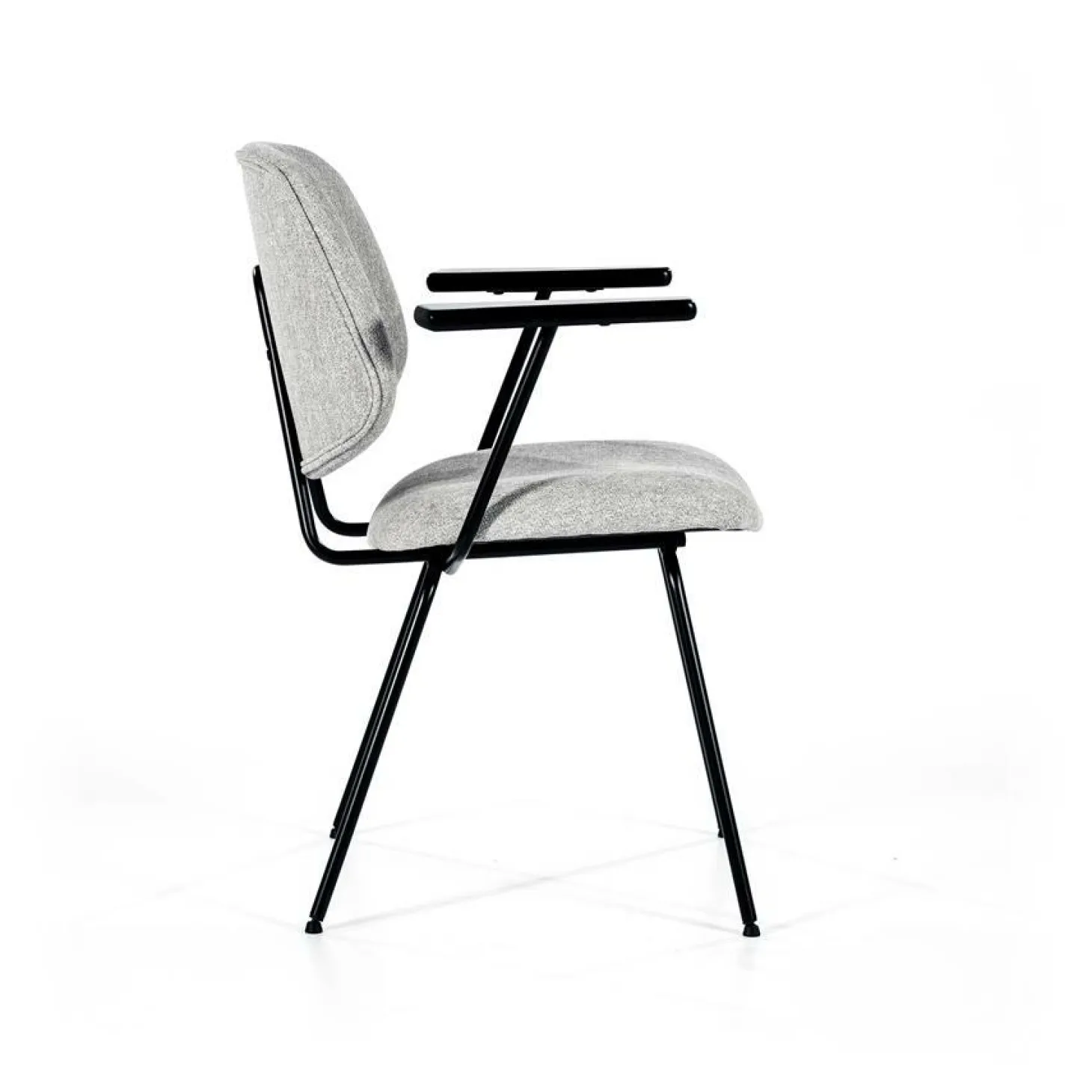 Stoel Lynn met armleuning - Grijs - Loft24.nl