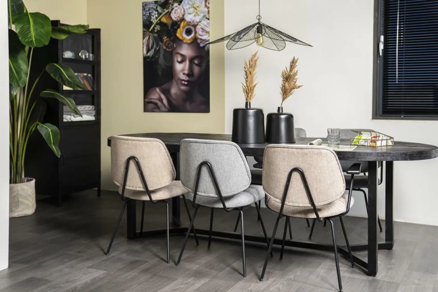 Stoel Lynn met armleuning - Roze - Loft24.nl