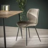 Stoel Shell Velvet ronde buis - Champagne - Loft24.nl