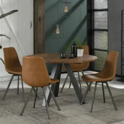Stoel Zig Zag - Bruin - Loft24.nl