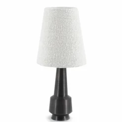 Tafellamp Dawn Bouclé en metaal - 61cm - Loft24.nl