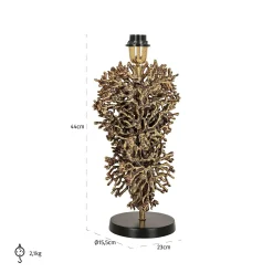 Tafellamp Jessey 44cm hoog kleur Brushed Gold - Loft24.nl