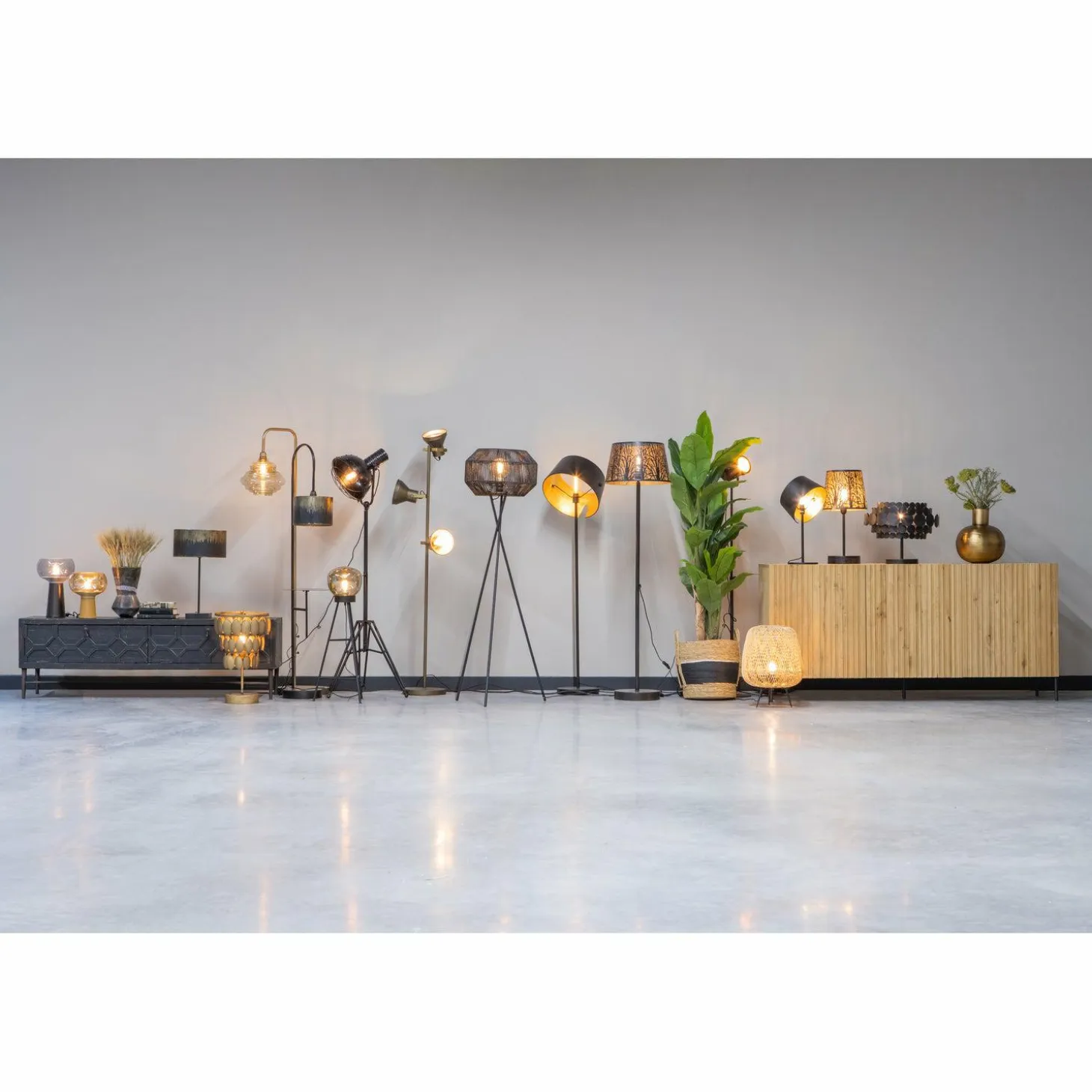 Tafellamp Moondust kleur Antique Brass - Loft24.nl