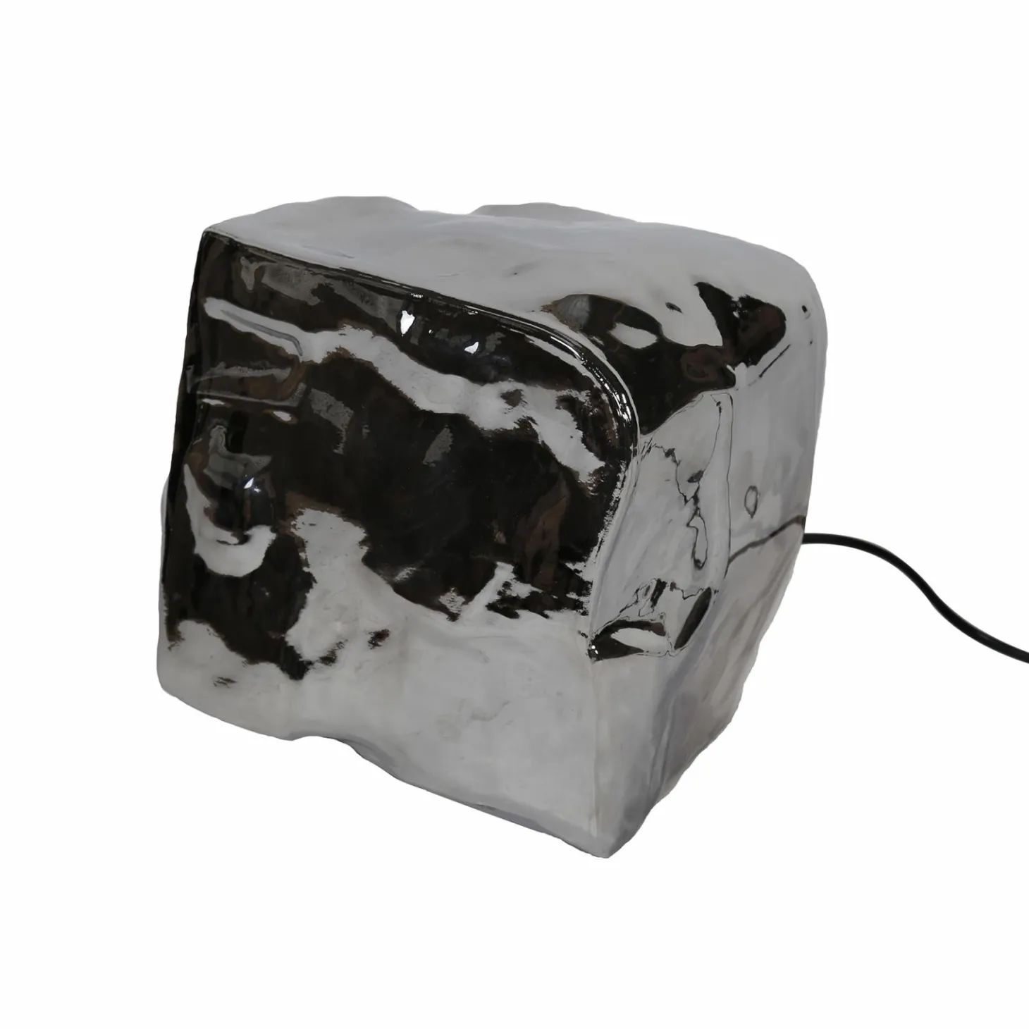 Tafellamp Rock 25cm Chromed Glass - Loft24.nl