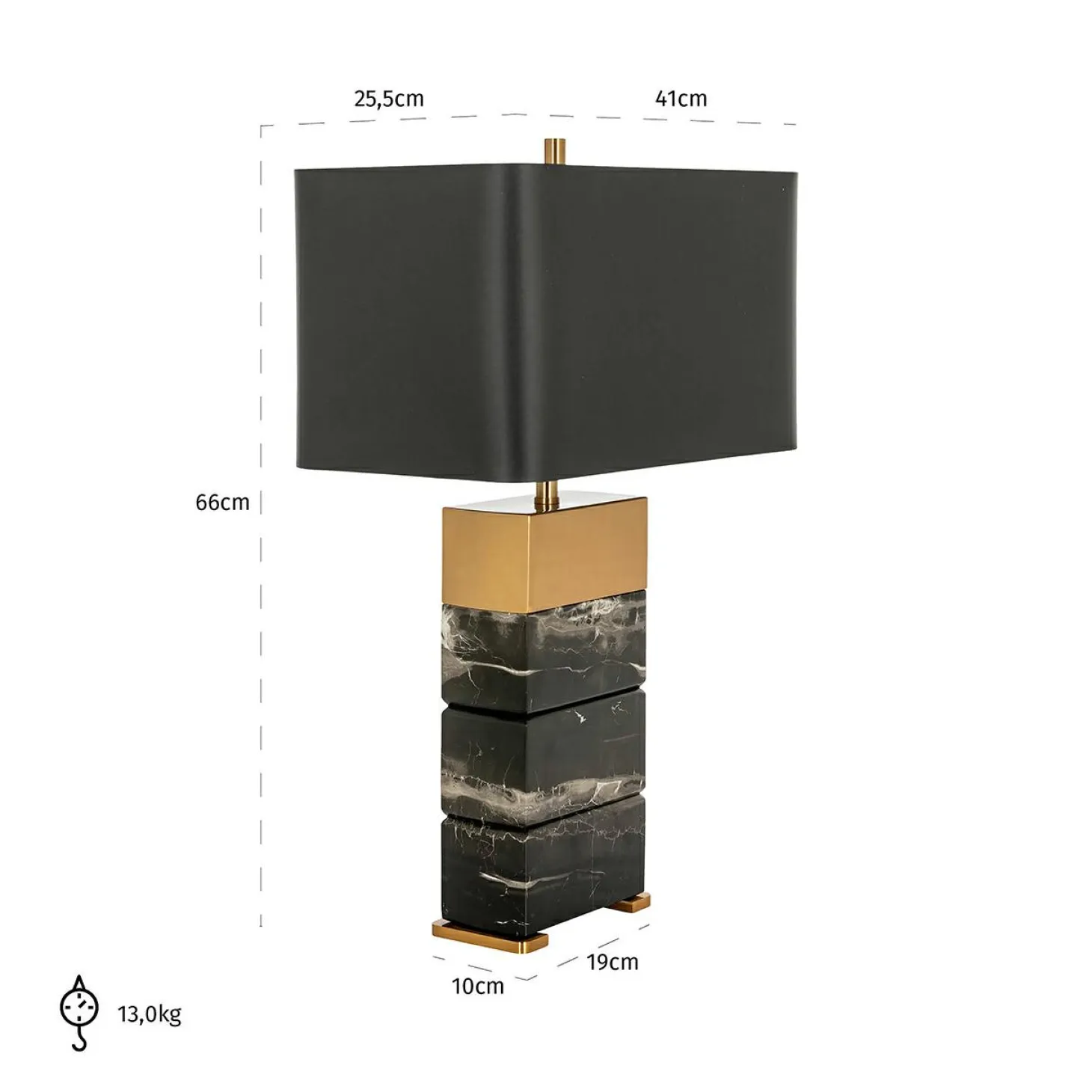 Tafellamp Serena Marmer en goud - Loft24.nl