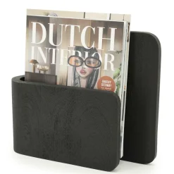 Tijdschrifthouder Yomu Mangohout - Zwart - Loft24.nl